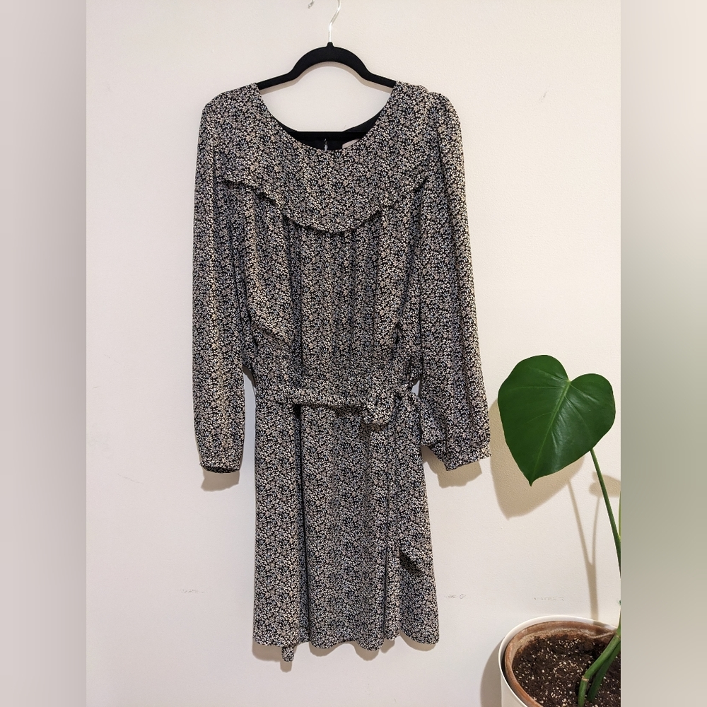 LOFT PLUS Floral Long Sleeve Collared